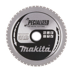 Пильный специализированный диск Makita B-47167 TCT 150х1.4х20 мм, -15°, T52  цена и информация | Механические инструменты | kaup24.ee