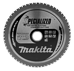 Пильный специализированный диск Makita B-47173 TCT, 150х1.1х20 мм, 0° T60 цена и информация | Механические инструменты | kaup24.ee