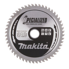 Пильный специализированный диск Makita B-47189 TCT, 150х1.6х20 мм, 0° T52 цена и информация | Механические инструменты | kaup24.ee