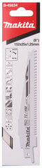 Универсальный нож Макита B-49834 TC / HM 152x1,25 мм, (6-8tpi), 1шт.  цена и информация | Механические инструменты | kaup24.ee