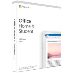 Пакет программного обеспечения Microsoft Office Home and Student 2019 цена и информация | Программное обеспечение для офиса | kaup24.ee