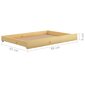 Lahtikäiv voodi, 2x(90x200) cm, pruun hind ja info | Voodid | kaup24.ee