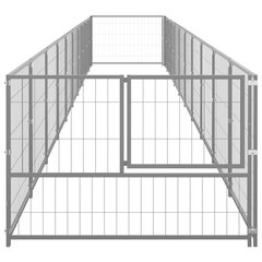 vidaXL Koerte aedik, hõbedane, 10m², teras hind ja info | Pesad, kuudid | kaup24.ee