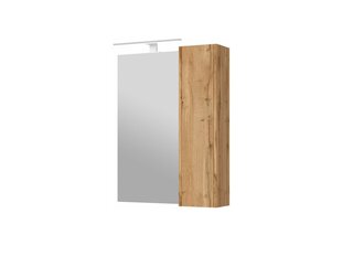 Зеркальный шкафчик Bronx 65, дуб цена и информация | Шкафчики для ванной | kaup24.ee