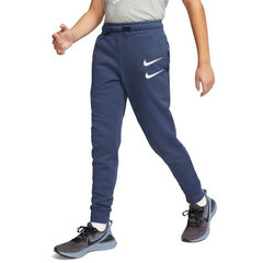 Длинные спортивные штаны для мальчиков Nike Swoosh S6432120, темно-синие цена и информация | Шорты для мальчиков | kaup24.ee