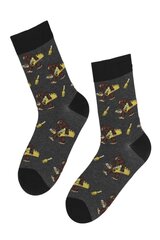 Хлопковые носки темно-серого цвета с изображением гориллы WILD (дикий) цена и информация | Мужские носки | kaup24.ee