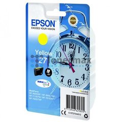 EPSON 27 ink cartridge yellow standard capacity 3.6ml 350 pages 1-pack blister without alarm - DURABrite ultra ink hind ja info | Tindiprinteri kassetid | kaup24.ee