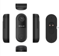 Tellur Smart WiFi Video DoorBell 1080P, PIR, , цена и информация | Дверные звонки, глазки | kaup24.ee