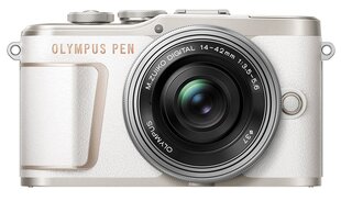 Olympus PEN E-PL10 + ED 14-42mm EZ PANCAKE, White цена и информация | Фотоаппараты | kaup24.ee