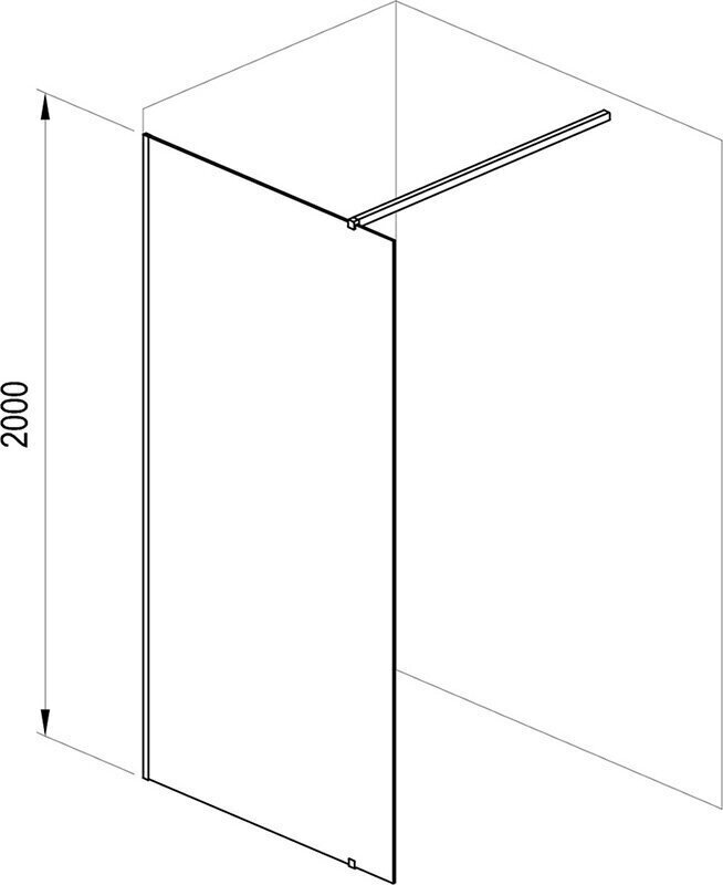 Dušikabiin Ravak Walk-in Wall hind ja info | Dušikabiinid | kaup24.ee