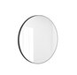 Ümmargune peegel Valo must 60 cm hind ja info | Peeglid | kaup24.ee
