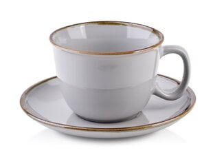 Чашка с тарелкой, 280 мл цена и информация | Стаканы, фужеры, кувшины | kaup24.ee