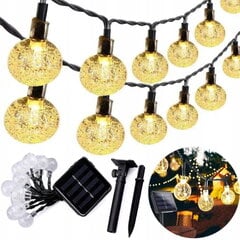 LED vanik päikesepatareiga Mullid, 4,85 m hind ja info | Jõulutuled | kaup24.ee