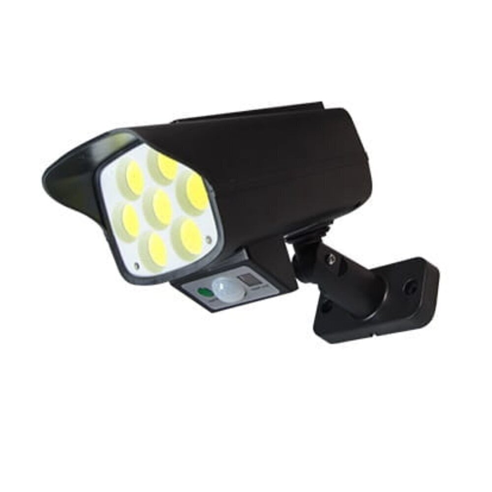 LED valgusti - kaamera imitatsioon 12 W 6000K päikesepatarei ja liikumisanduriga IP65 цена и информация | Aia- ja õuevalgustid | kaup24.ee