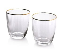 MADA GOLD 2 klaasi komplekt 450ml, 9x4,5x10cm цена и информация | Стаканы, фужеры, кувшины | kaup24.ee