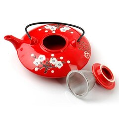 Керамический чайник в японском стиле с заварочным устройством, 680 мл. цена и информация | Чайники, кофейники | kaup24.ee
