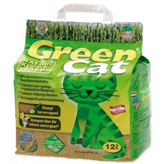 Кукурузный наполнитель для кошек Green Cat, 12 л цена и информация | Наполнители для кошачьих туалетов | kaup24.ee