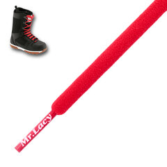 Mr.Lacy Snowies ümarad kingapaelad, punane, 275 cm hind ja info | Rõivaste ja jalatsite hooldus | kaup24.ee