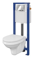 WC süsteem CERSANIT AQUA (WC + raam + nupp) hind ja info | Bideed | kaup24.ee