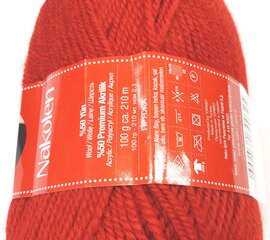 Нитки для вязания NAKO Nakolen, цвет бордовый 1175 цена и информация | Принадлежности для вязания | kaup24.ee