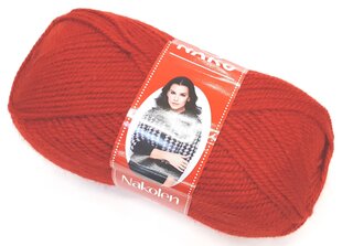 Нитки для вязания NAKO Nakolen, цвет бордовый 1175 цена и информация | Принадлежности для вязания | kaup24.ee