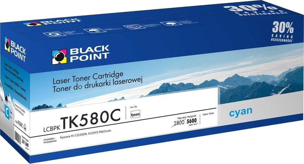 BLACKPOINT LCBPKTK580C hind ja info | Laserprinteri toonerid | kaup24.ee