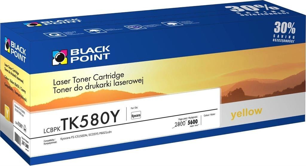 BLACKPOINT LCBPKTK580Y цена и информация | Laserprinteri toonerid | kaup24.ee
