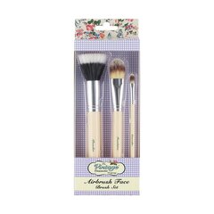 Meigipintslite komplekt The Vintage Cosmetic Company Airbrush, 3 tk. цена и информация | Кисти для макияжа, спонжи | kaup24.ee