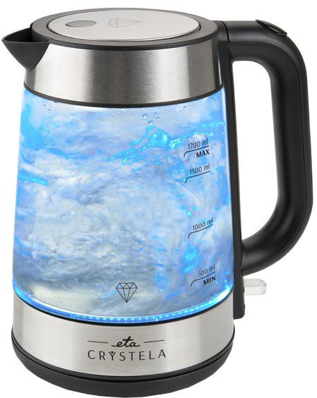 ETA ETA615390000 Standard kettle, Glass, Stainless steel цена и информация | Veekeetjad | kaup24.ee