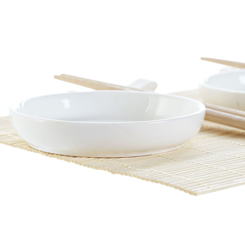 Sushi Komplekt DKD Home Decor Bambus Keraamika (7 pcs) (28,8 x 19,8 x 3 cm) hind ja info | Lauanõud ja kööginõud | kaup24.ee