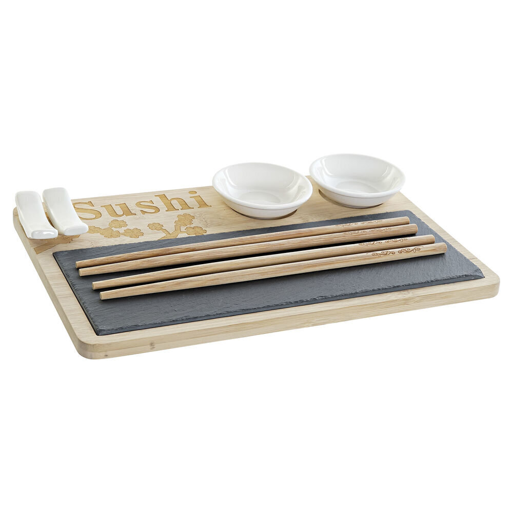 Sushi Komplekt DKD Home Decor Bambus Laud (9 pcs) (28,5 x 18,5 x 2,6 cm) hind ja info | Lauanõud ja kööginõud | kaup24.ee