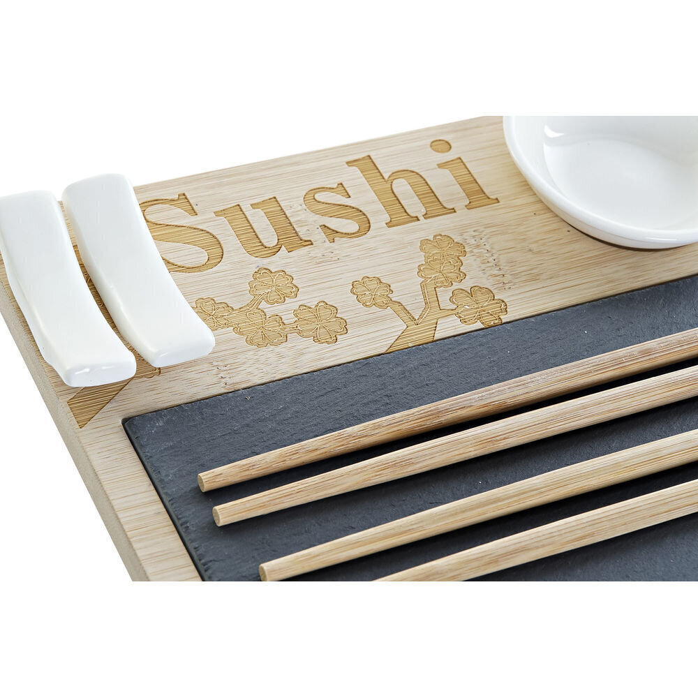 Sushi Komplekt DKD Home Decor Bambus Laud (9 pcs) (28,5 x 18,5 x 2,6 cm) hind ja info | Lauanõud ja kööginõud | kaup24.ee