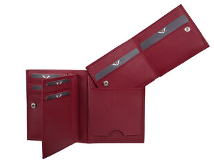 Nahast meeste rahakott VOI leather design, punane hind ja info | Meeste rahakotid | kaup24.ee