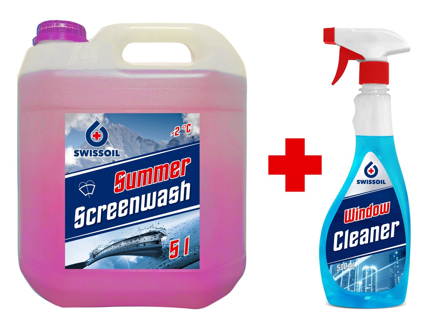 SwissOil Suvine klaasipesuvedelik, 5L + Window Cleaner 0.5L цена и информация | Autokeemia | kaup24.ee