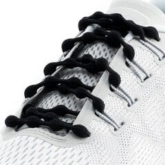 Caterpy Run ümarad kummist kingapaelad, must, 50 cm hind ja info | Rõivaste ja jalatsite hooldus | kaup24.ee