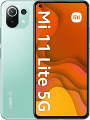 Nutitelefon Xiaomi Mi 11 Lite NE 5G 6/128GB Dual SIM Mint Green hind ja info | Telefonid | kaup24.ee