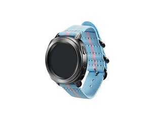 Kellarihm Samsung Gear Sport Studio Premium Nato Strap, roosa / sinine hind ja info | Nutikellade ja nutivõrude tarvikud | kaup24.ee