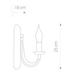 Nowodvorski Lighting seinavalgusti Ares 202 цена и информация | Настенные светильники | kaup24.ee