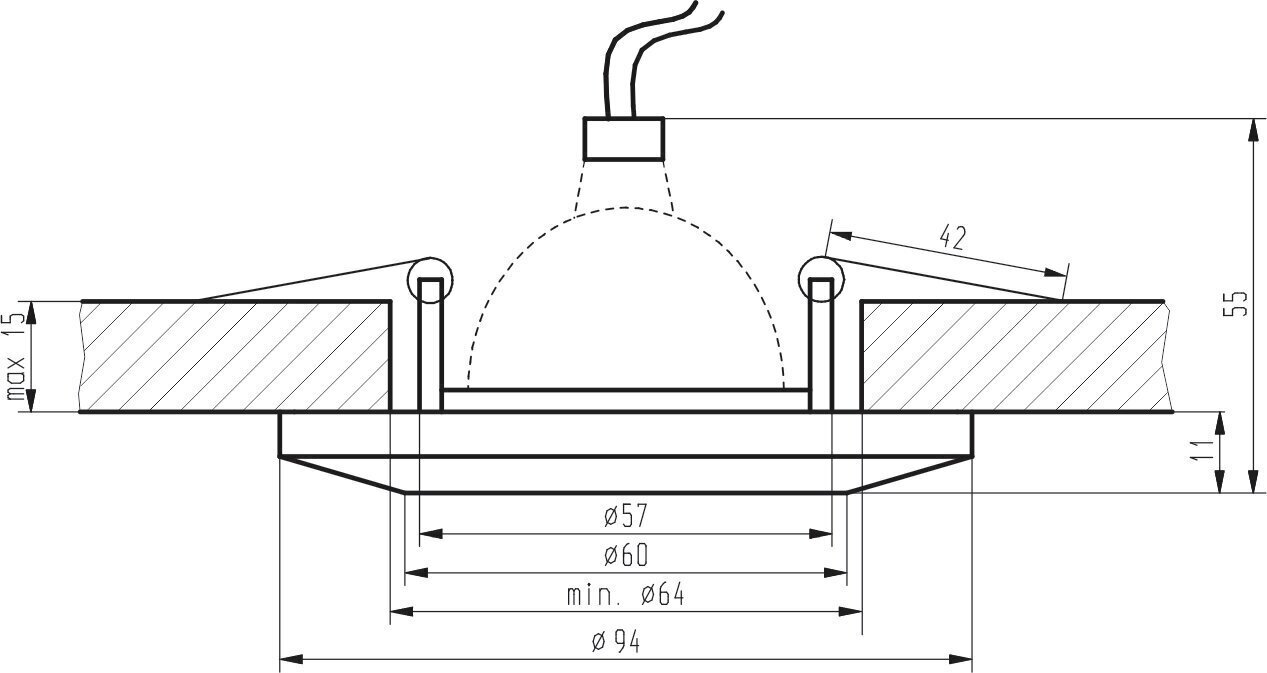 Candellux süvistatav valgusti SS-10 hind ja info | Süvistatavad ja LED valgustid | kaup24.ee