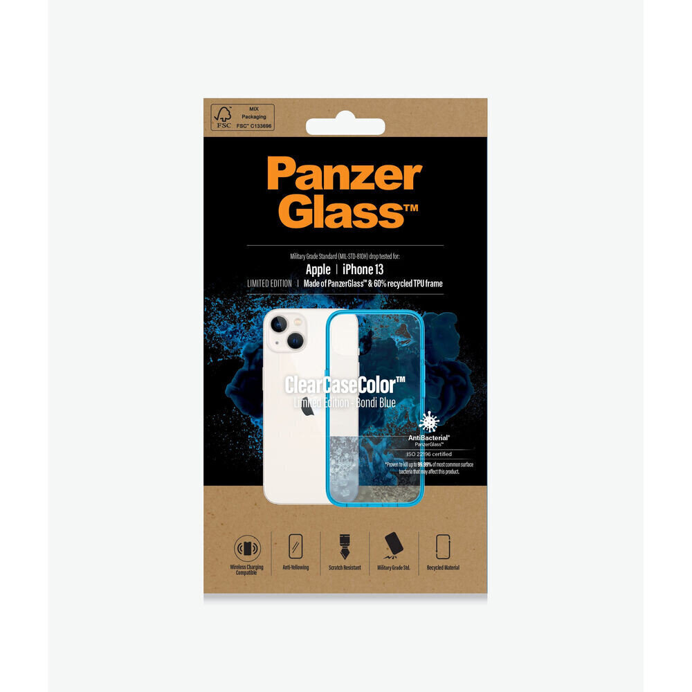 Mobiiltelefoni kaaned Panzer Glass Bondi Iphone 13, sinine / läbipaistev цена и информация | Telefoni kaaned, ümbrised | kaup24.ee
