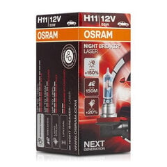 Автомобильная лампа Osram 64211NL H11 12V 55W 3200K цена и информация | Автомобильная ксеноновая лампа D2R 6000К (Китай) | kaup24.ee