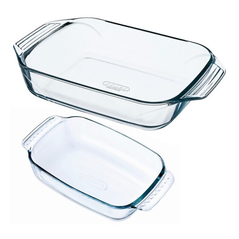 Ahjunõude komplekt Pyrex Classic, borosilikaatklaas, 2 tk цена и информация | Ahjuvormid ja küpsetustarvikud | kaup24.ee