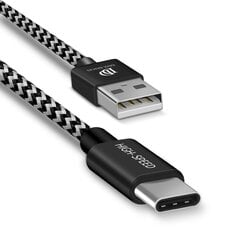 Кабель Dux Ducis K-ONE Series USB / USB-C 2.1A 0.25 м, черный цена и информация | Кабели для телефонов | kaup24.ee