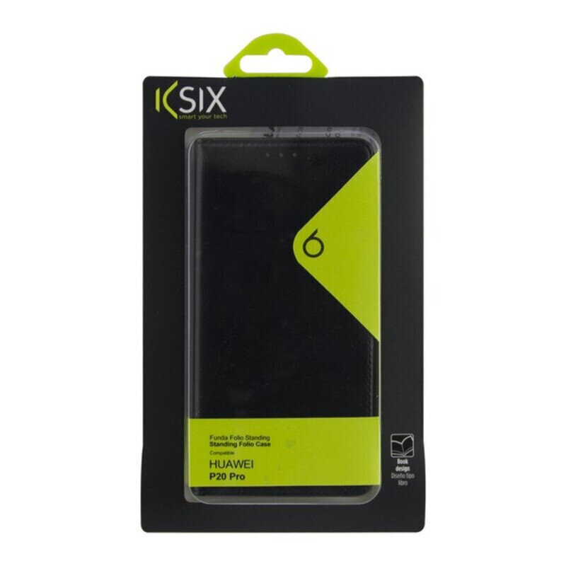 Folio Mobiiltelefoni Ümbris Huawei P 20 Pro KSIX Must hind ja info | Telefoni kaaned, ümbrised | kaup24.ee