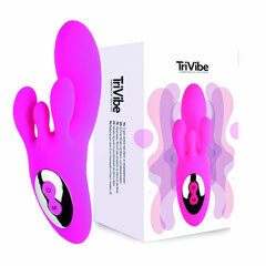 Вибратор для точки G Rave FeelzToys Clitoral & Labia Stimulation Розовый цена и информация | Вибраторы | kaup24.ee