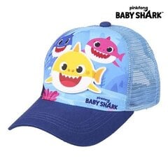 Spordimüts Baby Shark Sinine 65 % Polüester (51 cm) hind ja info | Poiste mütsid, sallid, kindad | kaup24.ee