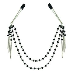 Черные накладки на соски Midnight Black Jeweled Nipple Clips Sportsheets SS520-31 цена и информация | БДСМ и фетиш | kaup24.ee