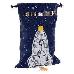 Kott DKD Home Decor Explore the Universe Sinine Valge Polüester (26 x 1 x 37 cm) цена и информация | Рюкзаки и сумки | kaup24.ee