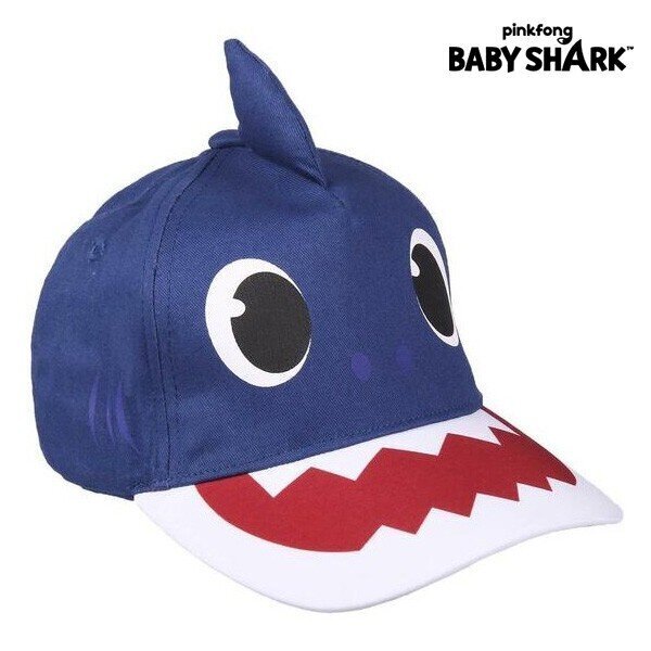 Laste nokamüts Baby Shark Sinine (51 cm) hind ja info | Poiste mütsid, sallid, kindad | kaup24.ee