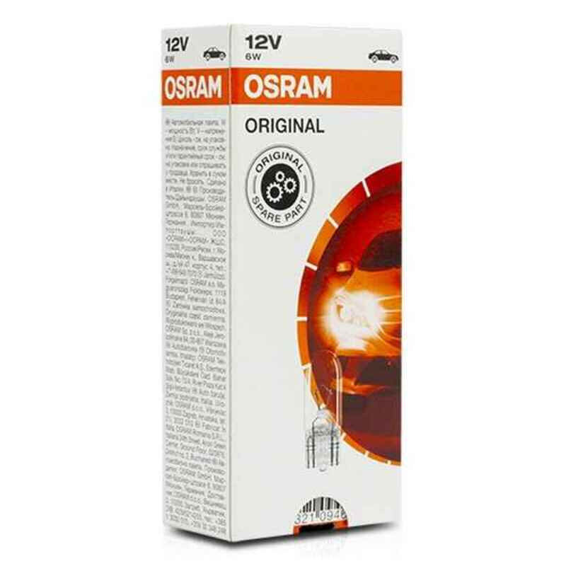 Автомобильная лампа Osram W6 12V 6W (10 шт) цена